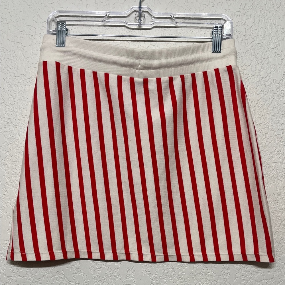 Zara Women’s Red & White Striped Skirt Set (Top-Medium/Skirt-Large) - Picture 16 of 16